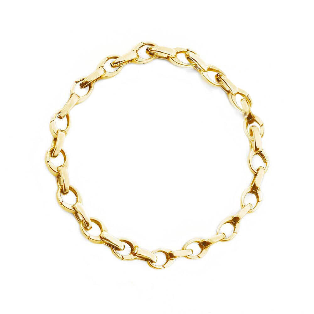Slim Infinity Link Charm Bracelet, Gold