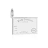 Birth Certificate Customizable Charm, Silver