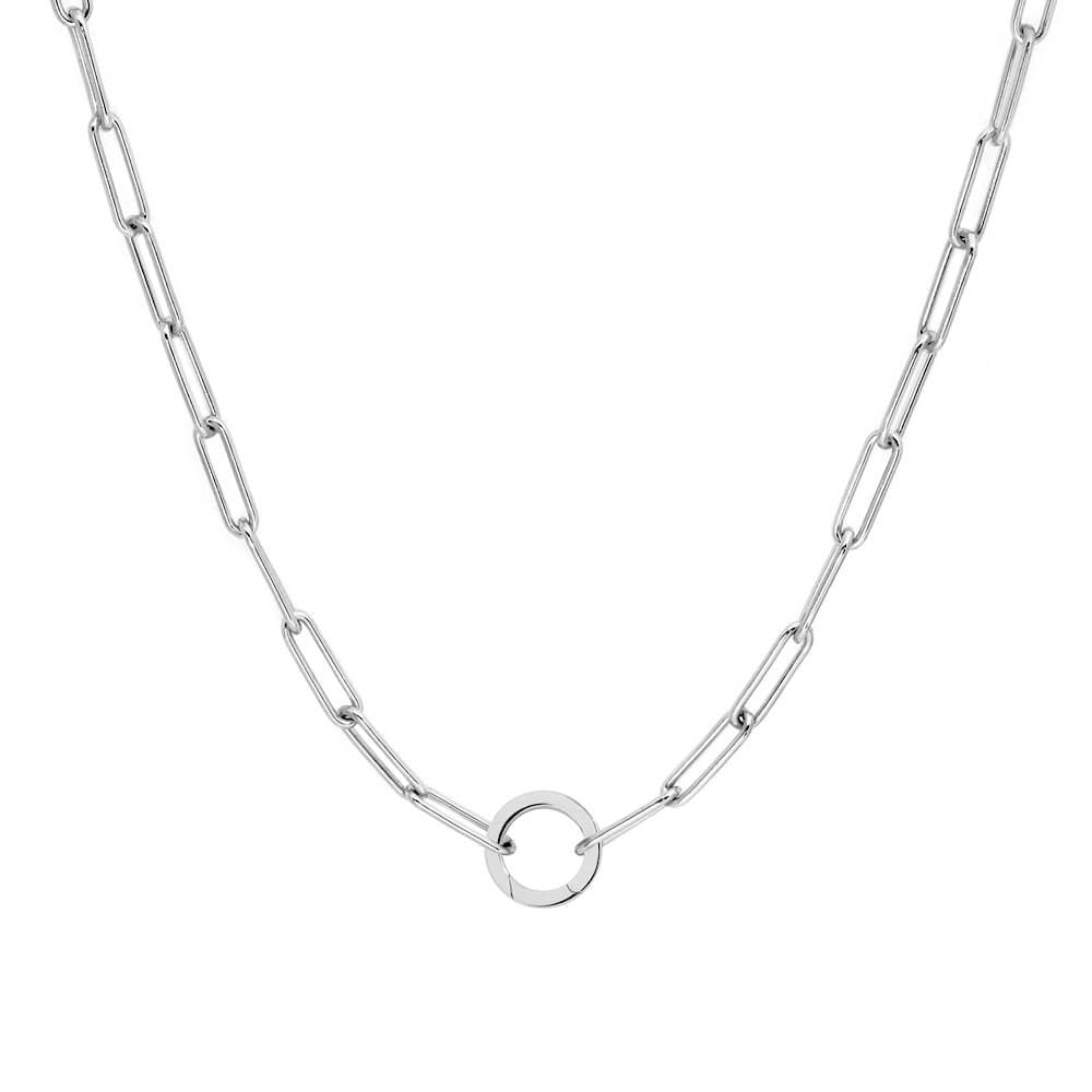 Silver Charm It Chain Necklace main image 1