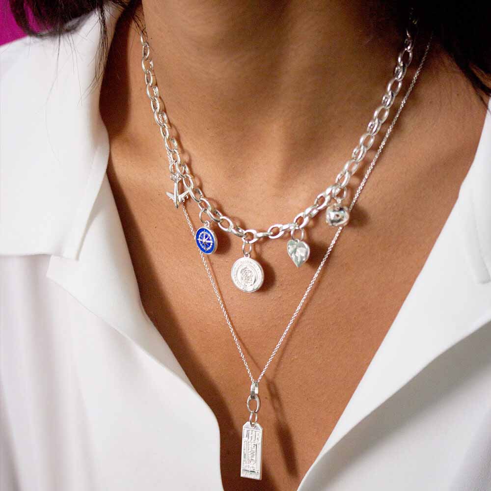 Classic Chain Set with Slim Infinity Link, Silver