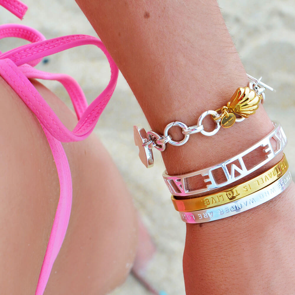 Infinity Link Charm Holder, Silver