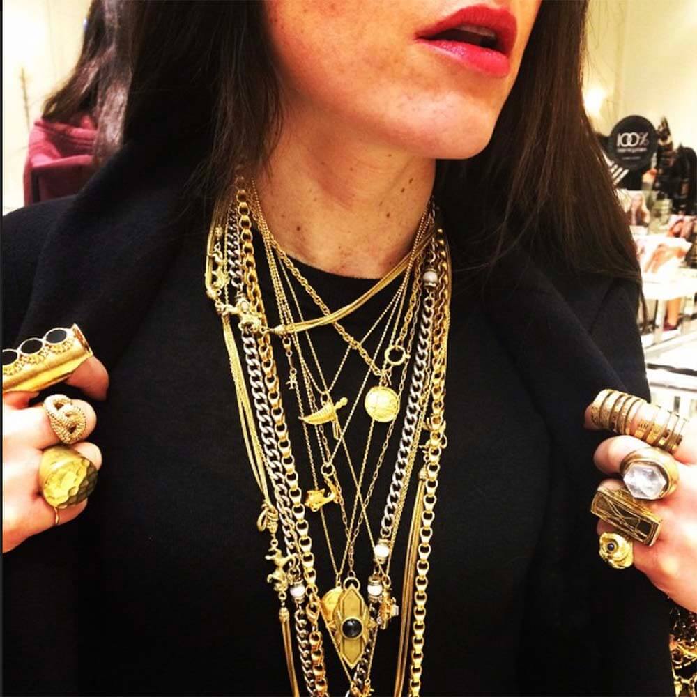 Solid Gold Dubai Charm, Khanjar Dagger - JET SET CANDY (6961437900984)