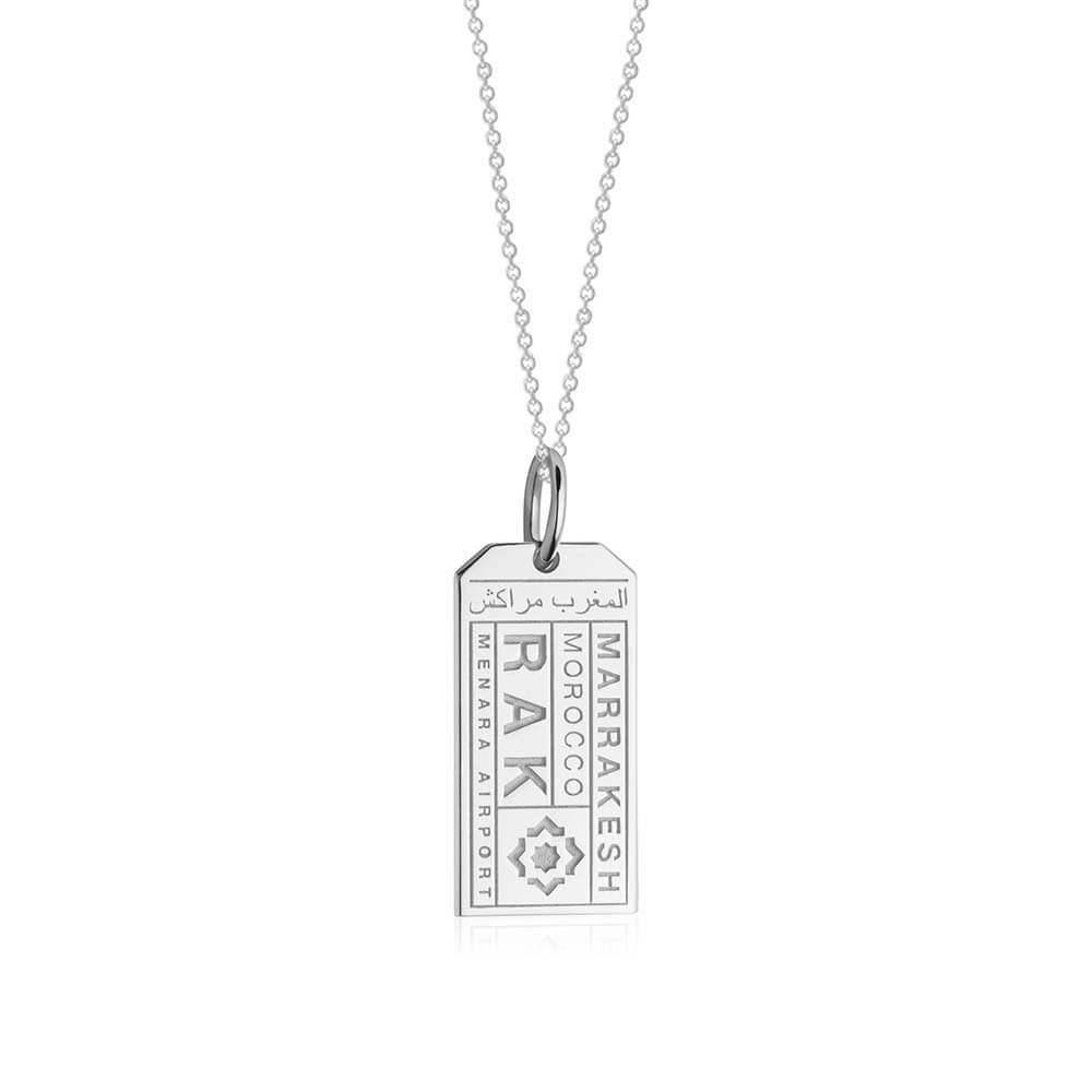 Silver Morocco Charm, RAK Marrakesh Luggage Tag - JET SET CANDY  (1720190959674)
