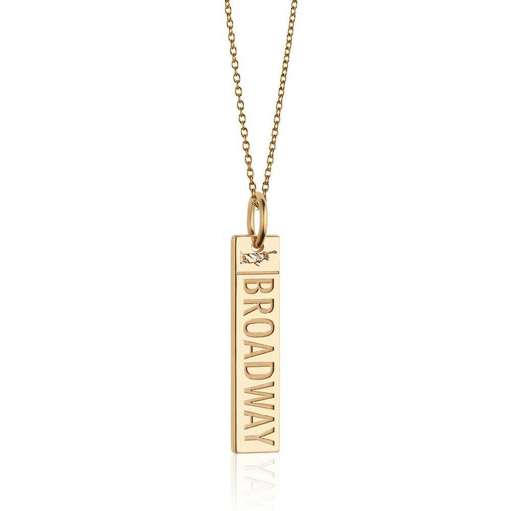 Gold Broadway New York Charm - JET SET CANDY  (1977386827834)