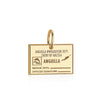 Solid Gold Anguilla Passport Stamp Charm - JET SET CANDY  (4588594626648)