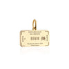Solid Gold Travel Charm, Benin Passport Stamp - JET SET CANDY (6930085806264)