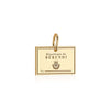 Solid Gold Travel Charm, Burundi Passport Stamp - JET SET CANDY (6930086265016)