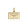 Solid Gold Central African Republic Passport Stamp Charm - JET SET CANDY (6930086461624)