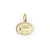 Solid Gold Dominica Passport Stamp Charm - JET SET CANDY (6930092425400)