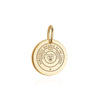 Solid Gold Democratic Republic of the Congo Passport Stamp Charm - JET SET CANDY (6930087051448)