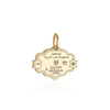 Solid Gold Egypt Passport Stamp Charm - JET SET CANDY  (4588603048024)