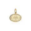 Solid Gold Travel Charm, Ethiopia Passport Stamp - JET SET CANDY (6930087739576)