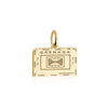 Solid Gold Travel Charm, Grenada Passport Stamp - JET SET CANDY (6930092720312)