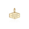 Solid Gold Guadeloupe Passport Stamp Charm - JET SET CANDY (6930072862904)