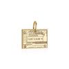 Solid Gold Travel Charm, Guatemala Passport Stamp - JET SET CANDY (6930096521400)