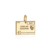 Solid Gold Charm, Bosnia and Herzegovina Passport Stamp - JET SET CANDY (6930072830136)