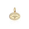 Solid Gold Travel Charm, Honduras Passport Stamp - JET SET CANDY (6930096750776)