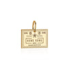 Solid Gold Hong Kong Charm, Passport Stamp - JET SET CANDY  (4588605210712)