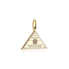 Solid Gold Travel Charm, Indonesia Passport Stamp - JET SET CANDY (6930067947704)