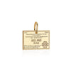 Solid Gold Ireland Charm, Passport Stamp - JET SET CANDY  (4588607406168)