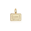 Solid Gold Travel Charm, Kenya Passport Stamp - JET SET CANDY (6930088722616)