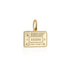 Solid Gold Travel Charm, Kosovo Passport Stamp - JET SET CANDY (6930076565688)