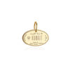 Solid Gold Kuwait Passport Stamp Charm - JET SET CANDY  (4588609110104)