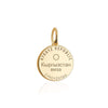 Solid Gold Charm, Kyrgyzstan Passport Stamp - JET SET CANDY (6930068406456)