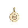 Solid Gold Travel Charm, Liberia Passport Stamp - JET SET CANDY (6930077188280)
