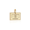 Solid Gold Charm, Lithuania Passport Stamp - JET SET CANDY (6930068734136)