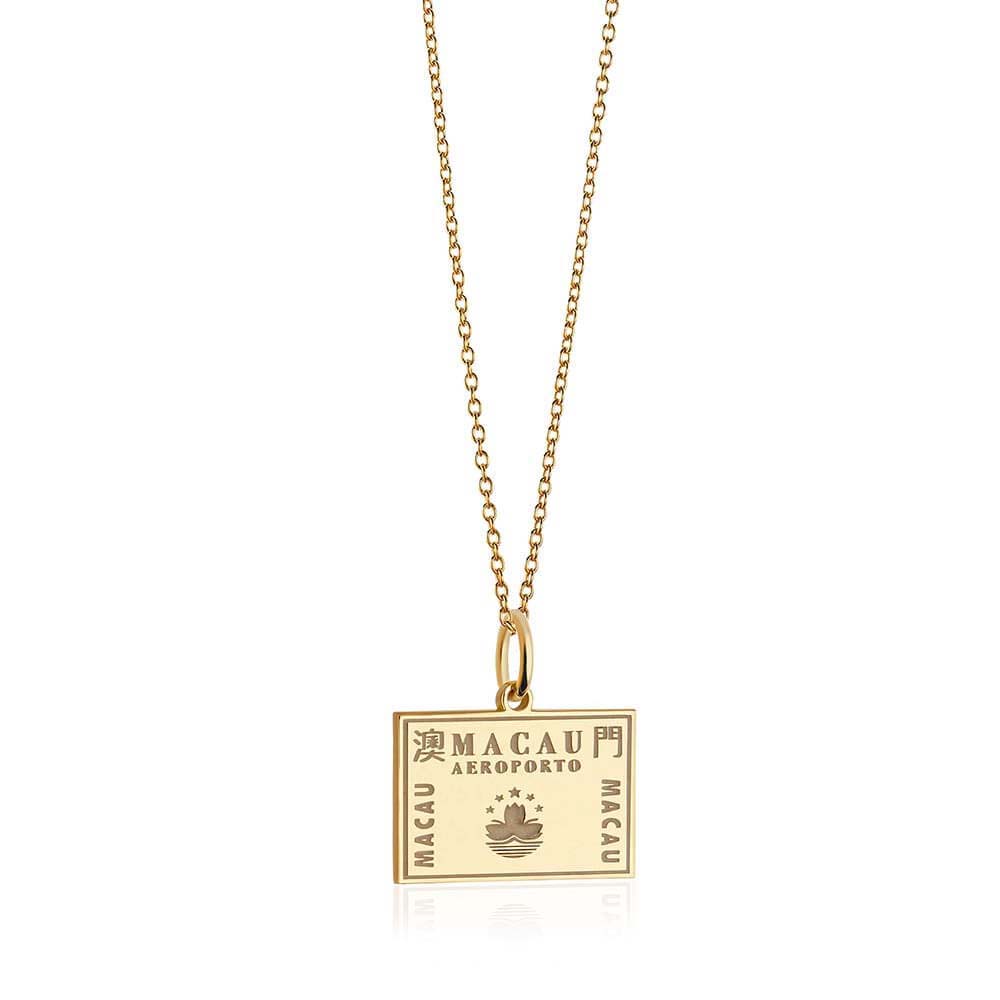Solid Gold Macau Passport Stamp Charm (6571803902136)