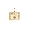Solid Gold Macau Passport Stamp Charm (6571803902136)