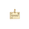 Solid Gold Charm, Macedonia Passport Stamp - JET SET CANDY (6930068930744)
