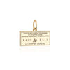 Solid Gold Travel Charm, Mali Passport Stamp - JET SET CANDY (6930077941944)