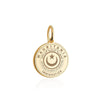 Solid Gold Charm, Mauritania Passport Stamp - JET SET CANDY (6930078007480)