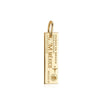 Solid Gold Mexico Charm, Passport Stamp - JET SET CANDY  (4588611338328)