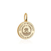 Solid Gold Charm, Mozambique Passport Stamp - JET SET CANDY (6930081349816)