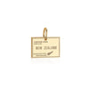 Solid Gold New Zealand Passport Stamp Charm (6080812318904)
