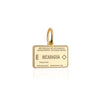Solid Gold Travel Charm, Nicaragua Passport Stamp - JET SET CANDY (6930095112376)