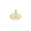 Solid Gold Charm, North Korea Passport Stamp - JET SET CANDY (6930065096888)