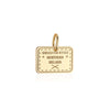 Solid Gold Charm, Northern Ireland Passport Stamp - JET SET CANDY (6930072109240)