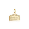Solid Gold Travel Charm, Papua New Guinea Passport Stamp - JET SET CANDY (6930094227640)