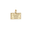 Solid Gold Russia Passport Stamp Charm - JET SET CANDY  (4588613140568)