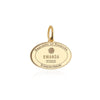 Solid Gold Travel Charm, Rwanda Passport Stamp - JET SET CANDY (6930082463928)