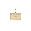 Solid Gold Travel Charm, San Marino Passport Stamp - JET SET CANDY (6930070110392)