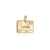 Solid Gold Spain Passport Stamp Charm (6571809996984)