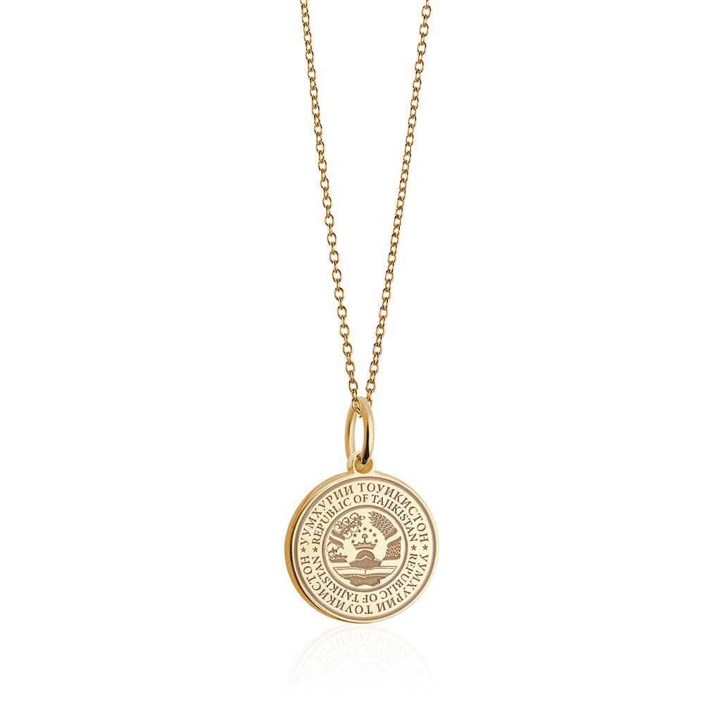 Solid Gold Tajikistan Passport Stamp Charm (6571811274936)