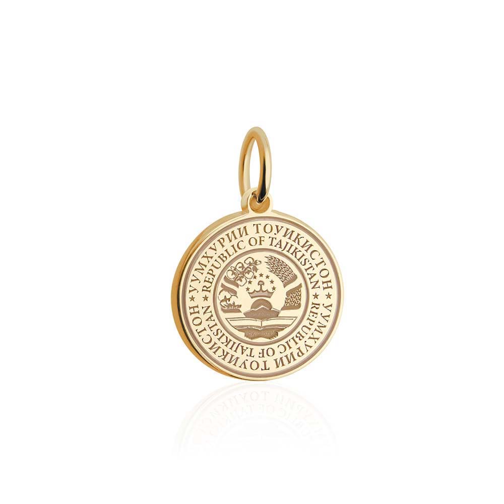 Solid Gold Tajikistan Passport Stamp Charm (6571811274936)