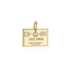 Solid Gold Charm, Timor-Leste Passport Stamp - JET SET CANDY (6930067292344)