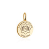 Solid Gold Charm, Turkmenistan Passport Stamp - JET SET CANDY (6930066276536)
